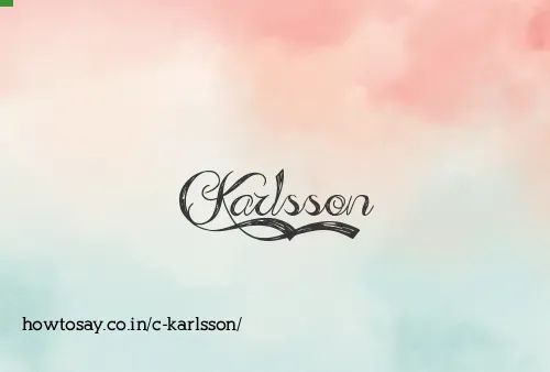 C Karlsson