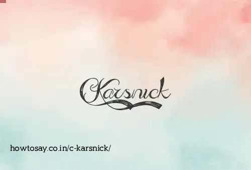 C Karsnick