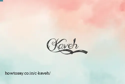 C Kaveh