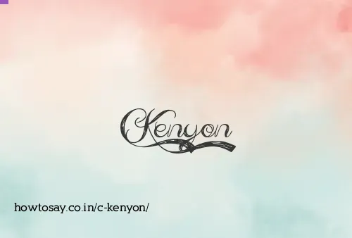 C Kenyon