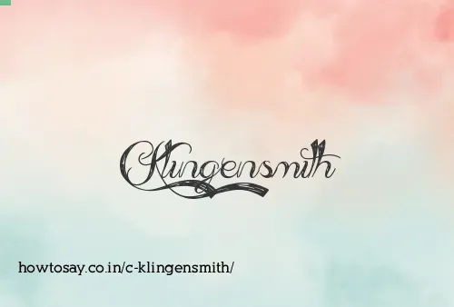 C Klingensmith