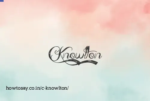C Knowlton