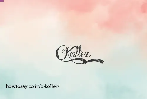 C Koller
