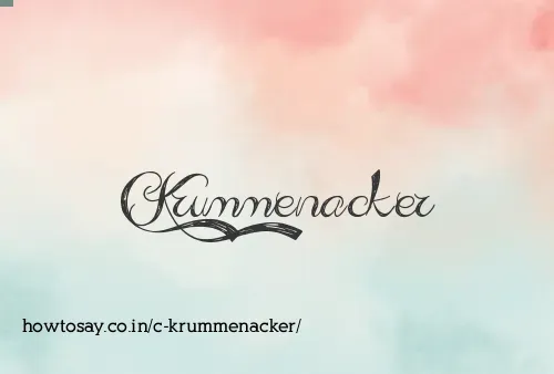 C Krummenacker