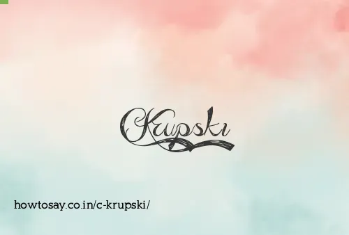 C Krupski