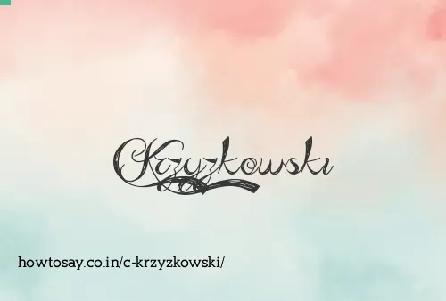 C Krzyzkowski