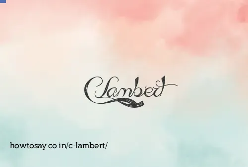 C Lambert