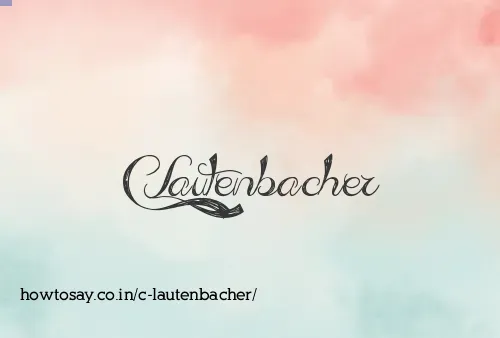 C Lautenbacher