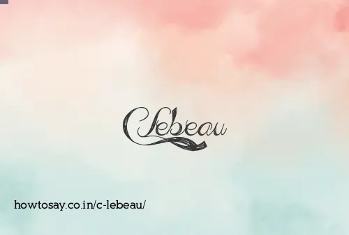 C Lebeau