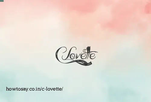 C Lovette