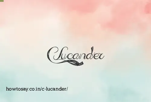 C Lucander