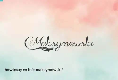 C Maksymowski