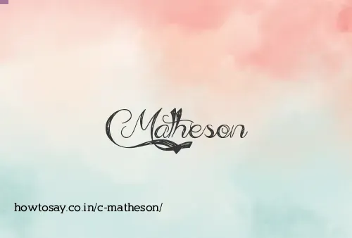 C Matheson