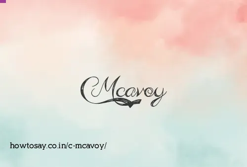 C Mcavoy