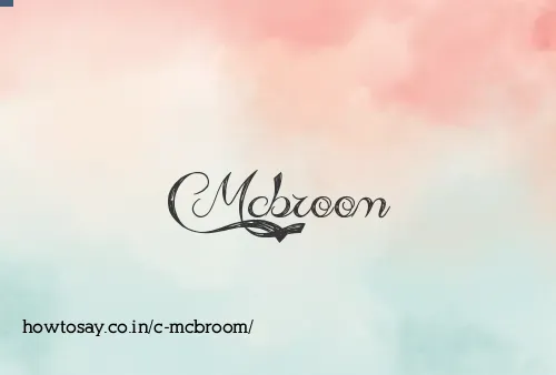 C Mcbroom