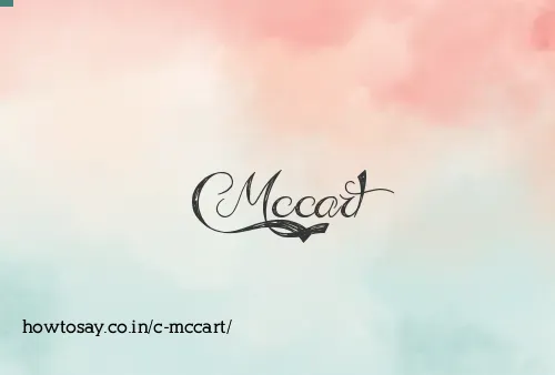 C Mccart