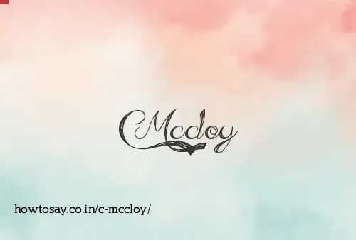 C Mccloy