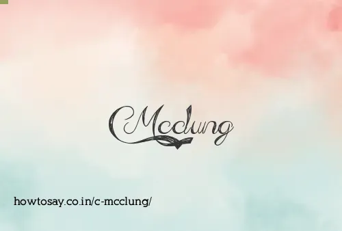 C Mcclung