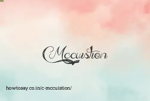 C Mccuistion