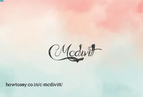 C Mcdivitt