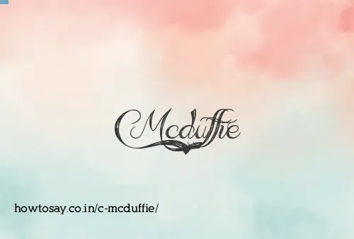 C Mcduffie
