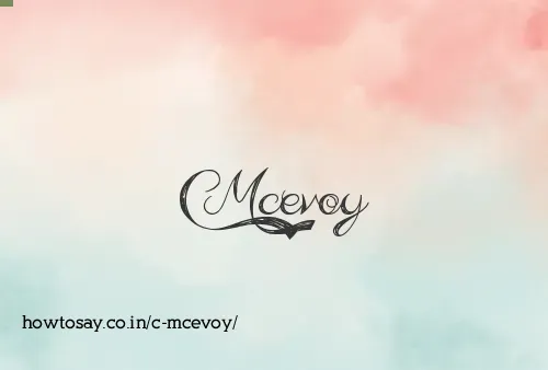 C Mcevoy