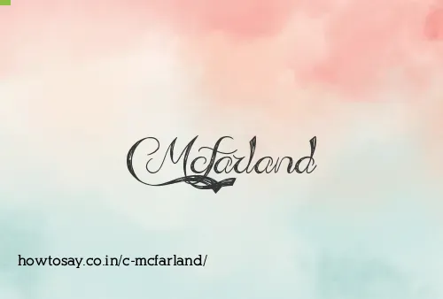 C Mcfarland