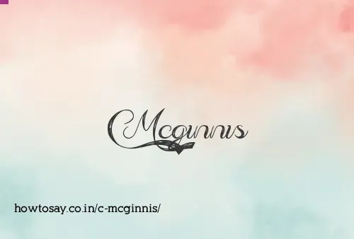 C Mcginnis