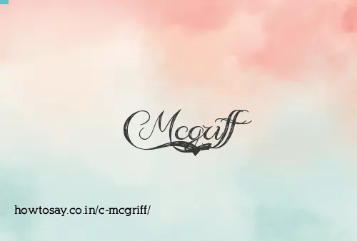 C Mcgriff
