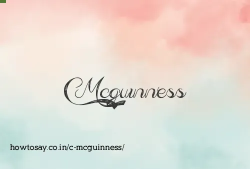 C Mcguinness