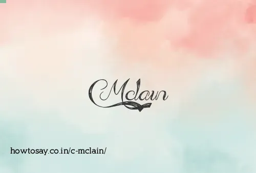 C Mclain