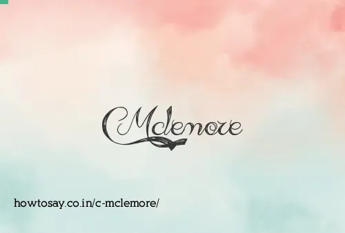 C Mclemore