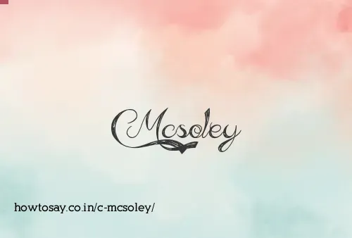 C Mcsoley