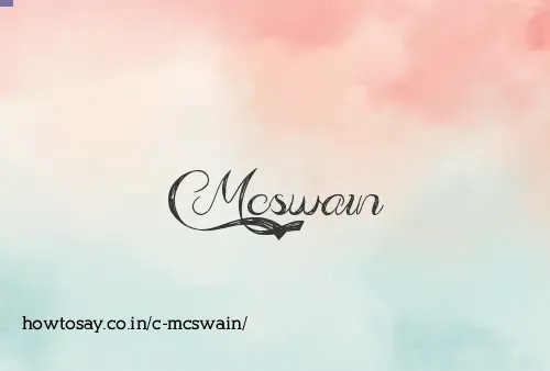 C Mcswain