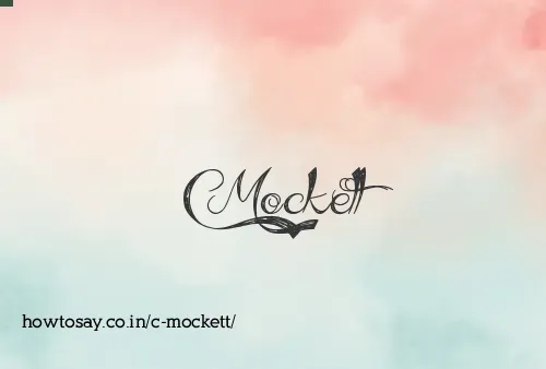 C Mockett
