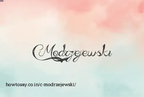 C Modrzejewski