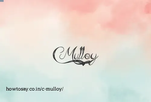 C Mulloy