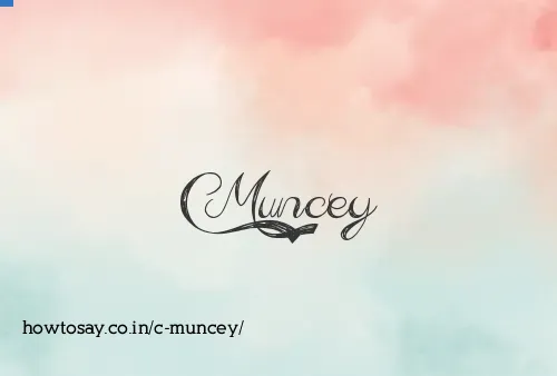 C Muncey