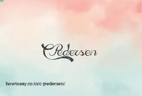 C Pedersen