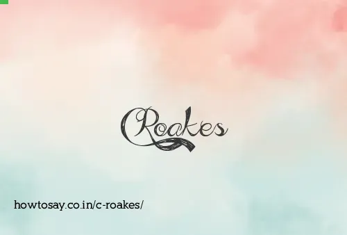 C Roakes