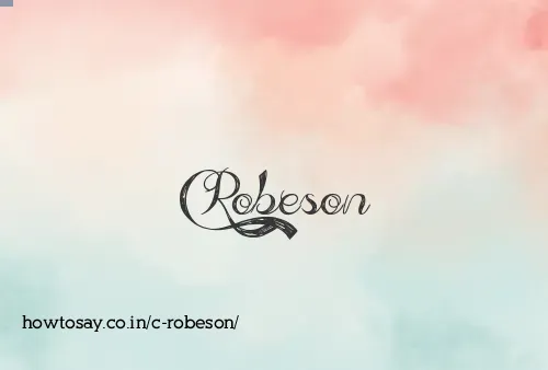 C Robeson