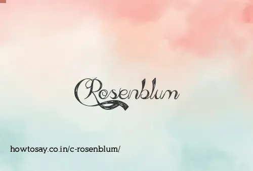 C Rosenblum
