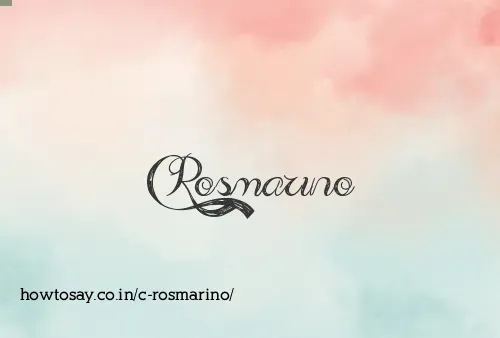 C Rosmarino