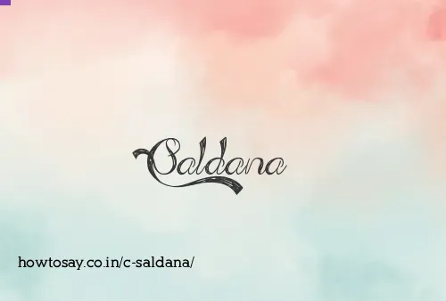 C Saldana