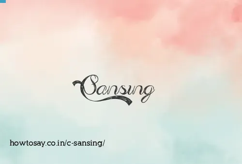 C Sansing