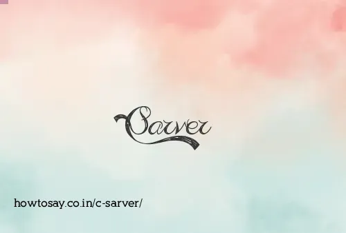 C Sarver