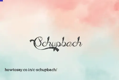 C Schupbach
