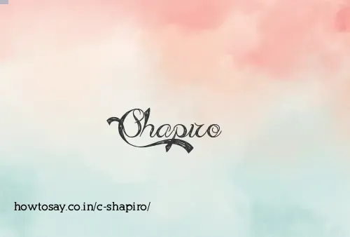 C Shapiro