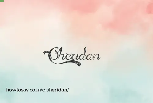 C Sheridan