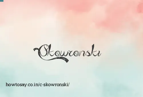 C Skowronski